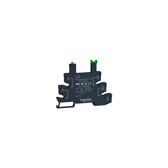 Schneider Electric SCHNEIDER Socket, 6 A, relay type SSL, spring terminals, 5/24 V DC - SSLZRA1