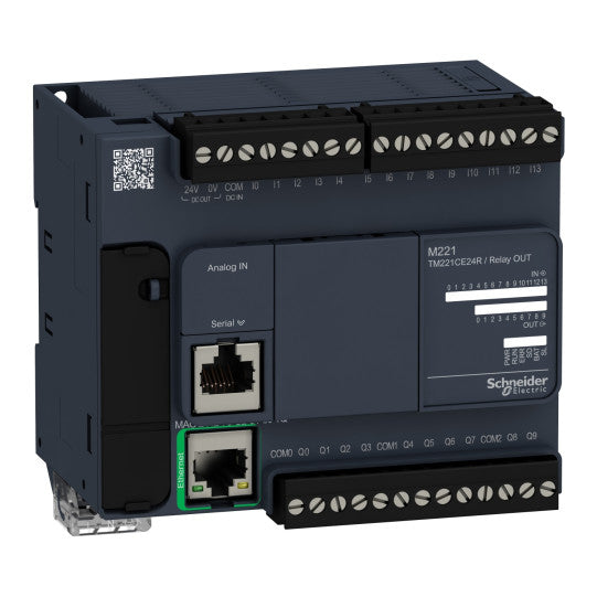 Schneider Electric SCHNEIDER controller M221 24 IO relay Ethernet - TM221CE24R