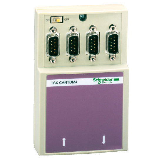 Schneider Electric SCHNEIDER Modicon - boîtier de dérivation CANopen - 1 bornier à viset 4 SUB-D9  - TSXCANTDM4