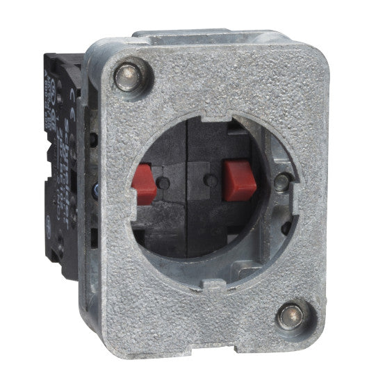 Schneider Electric SCHNEIDER spring return contact block - 2 NC - front mounting, 30 or 40 mm centres - XACS414