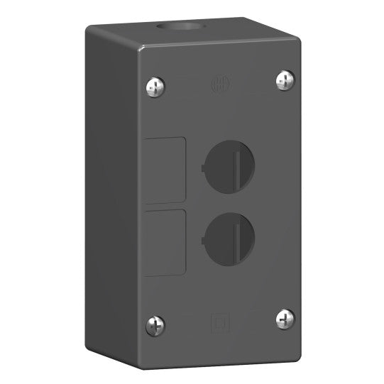 Schneider Electric SCHNEIDER empty control station-severe environments-black-2 cut-outs-2 vertical openings - XALG02