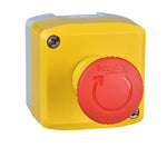 Schneider Electric SCHNEIDER Harmony, Control station, plastic, yellow, 1 red mushroom head push button Ø40, emergency stop turn to release 1 NO + 2 NC, unmarked, UL/CSA certified - XALK178GH7