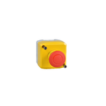 Schneider Electric SCHNEIDER Harmony XALD, XALK, Control station, plastic, yellow, 1 red mushroom head push button Ø40, emergency stop push-pull 1 NC, unmarked - XALK198