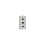 Schneider Electric SCHNEIDER Harmony XAP, XB2 SL, Empty control station, zinc alloy, grey, M25, 3 cut-outs 22mm, 80 x 175 x 51,5 - XAPD3203