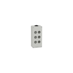 Schneider Electric SCHNEIDER Harmony XAP, XB2 SL, Empty control station, zinc alloy, grey, M25, 6 cut-outs 22mm, 80 x 175 x 51,5 - XAPD3206