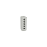 Schneider Electric SCHNEIDER Harmony XAP, XB2 SL, Empty control station, zinc alloy, grey, M25, 6 cut-outs 22mm, 80 x 220 x 77 - XAPD4506