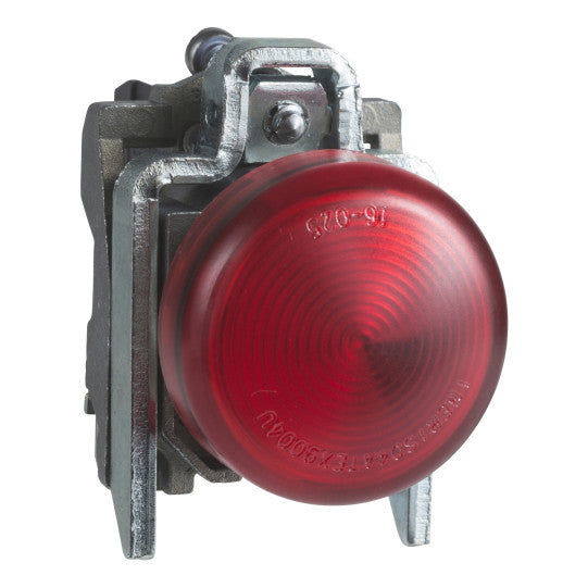Schneider Electric SCHNEIDER Harmony XB4 - ATEX D, Pilot light, metal, red, Ø22, plain lens with integral LED, 24 V AC/DC, ATEX - XB4BVB4EX