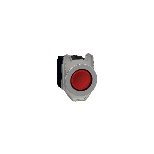 Schneider Electric SCHNEIDER Harmony XB4, Illuminated push button flush mounted, metal, red, Ø30, integral LED, 24V AC/DC 1 NO + 1 NC - XB4FW34B5