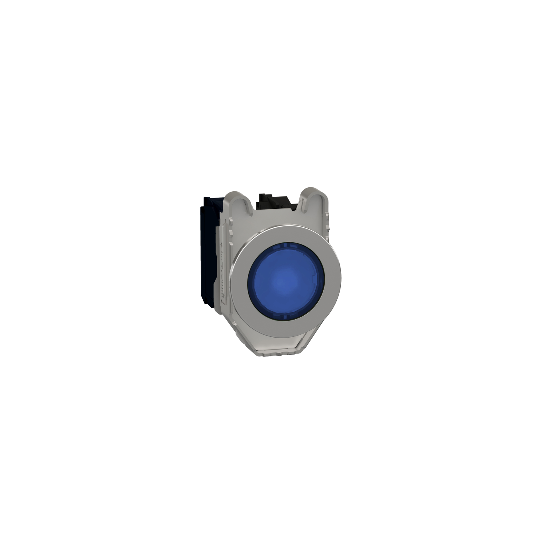 Schneider Electric SCHNEIDER Harmony XB4, Illuminated push button flush mounted, metal, blue, Ø30, integral LED, 24V AC/DC 1 NO + 1 NC - XB4FW36B5