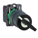 Schneider Electric SCHNEIDER Key switch selector, plastic, black, Ø22, key n°455, 2 positions, stay put, 1 NO - XB5AG21