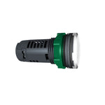 Schneider Electric SCHNEIDER Monolithic pilot light, plastic, white, Ø22, plain lens with integral LED, 24 V AC/DC - XB5EVB1