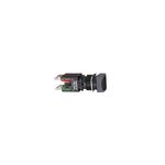 Schneider Electric SCHNEIDER black square flush complete pushbutton Ø16 spring return 1NO+1NC unmarked - XB6CA25B