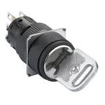 Schneider Electric SCHNEIDER round black key selector switch Ø16-projecting keylock 2 positions-1CO - XB6EAG221P