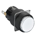 Schneider Electric SCHNEIDER round pilot light Ø16 - IP65 - white - integral LED 24VDCpolarised - connector - XB6EAV1BP
