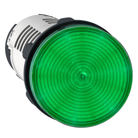 Schneider Electric SCHNEIDER Monolithic pilot light, plastic, green, Ø22, integral LED, 230…240 V AC - XB7EV03MP
