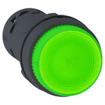 Schneider Electric SCHNEIDER Illuminated push button, Harmony XB7, ILLUM. P.B, LED, Latch -1 NO, Green, 230 V - XB7NJ03M1
