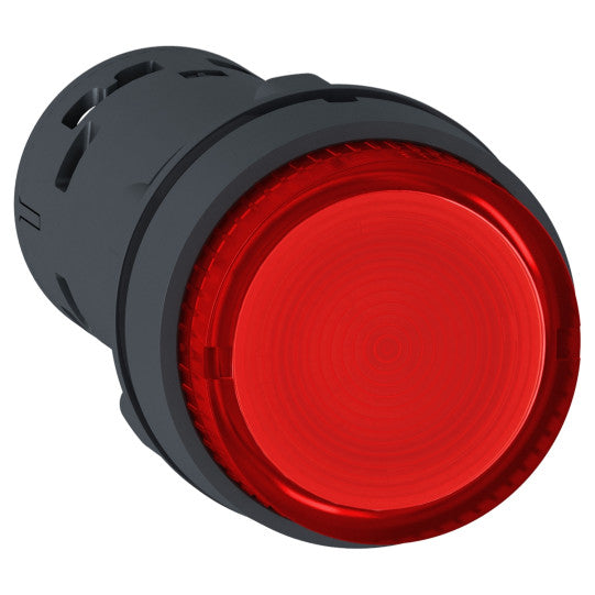 Schneider Electric SCHNEIDER Illuminated push button, Harmony XB7, ILLUM. P.B, LED, Latch -1 NO, Red, 24 V - XB7NJ04B1