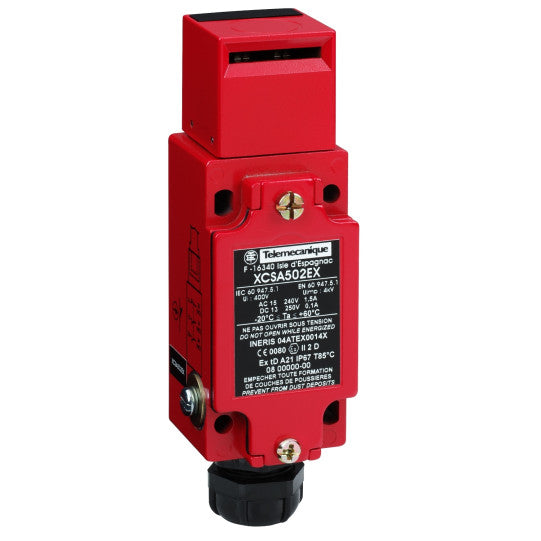 Schneider Electric SCHNEIDER Safety switch, Telemecanique Safety switches XCS, metal key operated XCSA, 2NC + NO slow break, ATEX/IECEx - XCSA702EX
