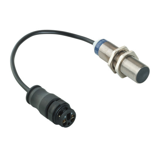 Schneider Electric SCHNEIDER Inductive proximity sensors XS, inductive sensor XS5 M18, L62mm, brass, Sn5mm, 12...48 VDC, term. 0.15 m - Télémécanique - XS518B1DAL01B