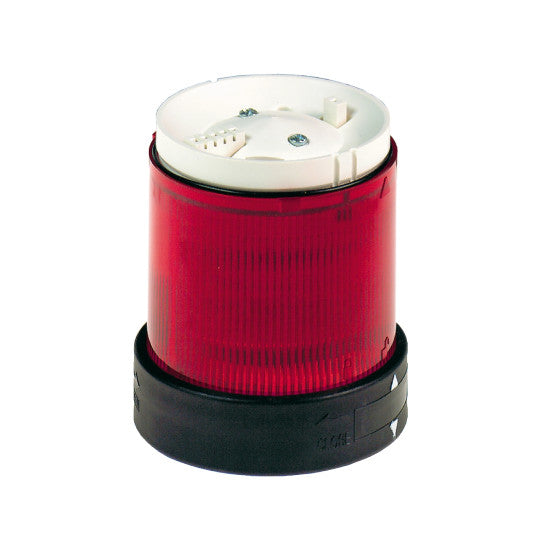 Schneider Electric SCHNEIDER Illuminated unit for modular tower lights, plastic, red, Ø70, steady, integral LED, 24 V AC/DC - XVBC2B4