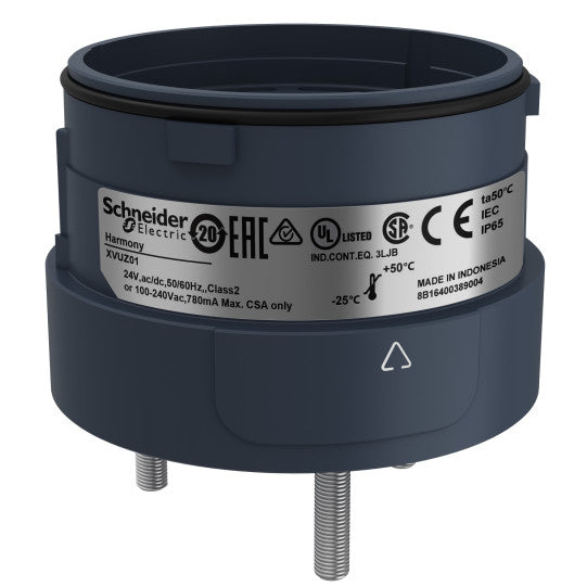 Schneider Electric SCHNEIDER Fixing unit for modular tower lights, black, Ø60, 3 pins direct mounting - XVUZ01