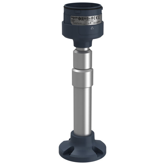Schneider Electric Harmony XVU Fixing plate with adjustable aluminium pole 210 to 385 mm for modular tower lights, black, Ø60 - XVUZ05