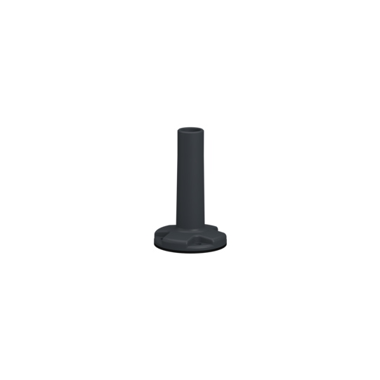 Schneider Electric SCHNEIDER Universal Mounting Accessory, XV4/XV6/XVB7 Modular Tower Light, Plastic Fixing Plate With Pole, Grey - XVZ02