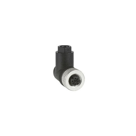 Schneider Electric SCHNEIDER Telemecanique - Female, M12, 4-pin, Elbowed connector - Cable gland Pg 7 - XZCC12FCM40B