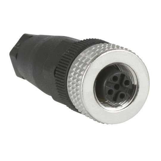 Schneider Electric SCHNEIDER Telemecanique - female, M12, 4-pin, straight connector - cable gland Pg 7 - XZCC12FDM40B