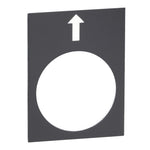 Schneider Electric SCHNEIDER legend - 30 x 40 mm - black - left, slow - ZB2BY2910
