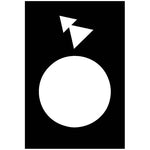 Schneider Electric SCHNEIDER legend - 30 x 40 mm - black - reverse, slow-fast - ZB2BY2918