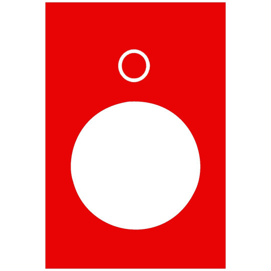 Schneider Electric SCHNEIDER legend - 30 x 40 mm - red - 0 - ZB2BY2931
