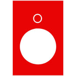 Schneider Electric SCHNEIDER legend - 30 x 40 mm - red - 0 - ZB2BY2931