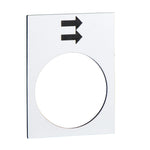 Schneider Electric SCHNEIDER legend - 30 x 40 mm - white - raise or right, fast - ZB2BY4902