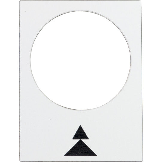 Schneider Electric SCHNEIDER legend - 30 x 40 mm - white - right, slow-fast - ZB2BY4909