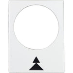 Schneider Electric SCHNEIDER legend - 30 x 40 mm - white - right, slow-fast - ZB2BY4909