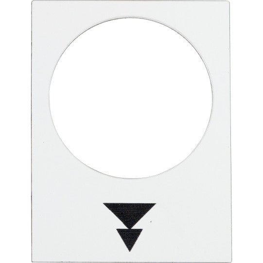 Schneider Electric SCHNEIDER Harmony - étiquette - 30x40mm - blanc - montée PV-GV