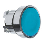 Schneider Electric SCHNEIDER Push button head, metal, flush, blue, Ø22, spring return, unmarked - ZB4BA6