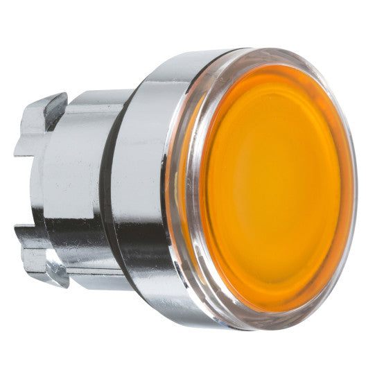 Schneider Electric SCHNEIDER orange flush illuminated pushbutton head Ø22 push-push for integral LED - ZB4BH053