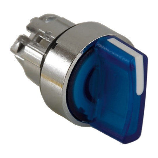 Schneider Electric SCHNEIDER blue illuminated selector switch head Ø22 3-position stay put - ZB4BK1363
