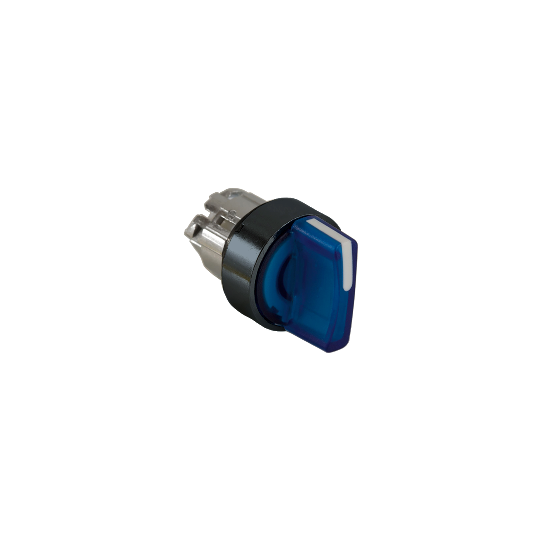 Schneider Electric SCHNEIDER Harmony tête de bouton tournant lumineux - 3 positions Ø22- bleu - ZB4BK13637