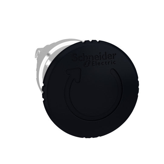 Schneider Electric SCHNEIDER black Ø40 mushroom pushbutton head Ø22 latching turn release - ZB4BS52