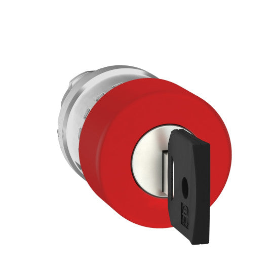 Schneider Electric SCHNEIDER red Ø30 Emergency stop, switching off head Ø22 trigger and latching key release - ZB4BS934