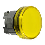 Schneider Electric SCHNEIDER Head for pilot light, Harmony XB4, yellow Ø22 mm with plain lens integral LED - ZB4BV083