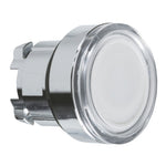 Schneider Electric SCHNEIDER white flush illuminated pushbutton head Ø22 spring return for integral LED - ZB4BW313