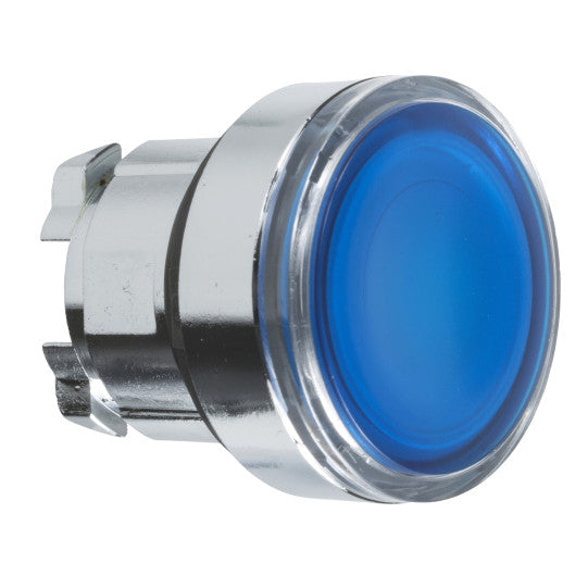 Schneider Electric SCHNEIDER blue flush illuminated pushbutton head Ø22 spring return for integral LED - ZB4BW363