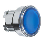 Schneider Electric SCHNEIDER blue flush illuminated pushbutton head Ø22 spring return for integral LED - ZB4BW363