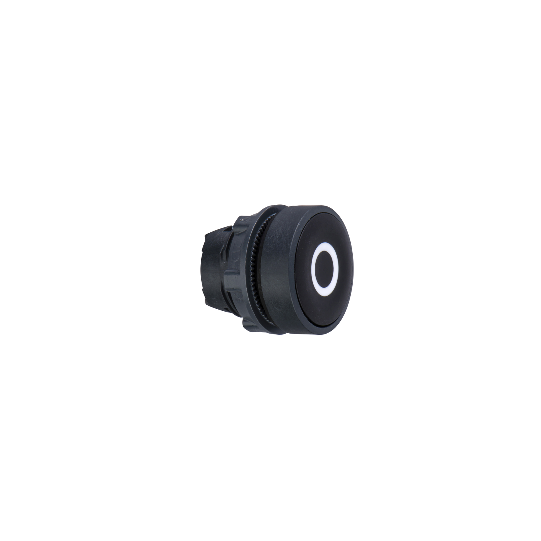 Schneider Electric SCHNEIDER black flush pushbutton head Ø22 spring return "O" - ZB5AA232