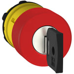 Schneider Electric SCHNEIDER red Ø30 Emergency stop, switching off head Ø22 trigger and latching key release - ZB5AS934