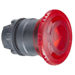 Schneider Electric SCHNEIDER red Ø40 illum mushroom pushbutton head Ø22 latching for integral LED - ZB5AW743